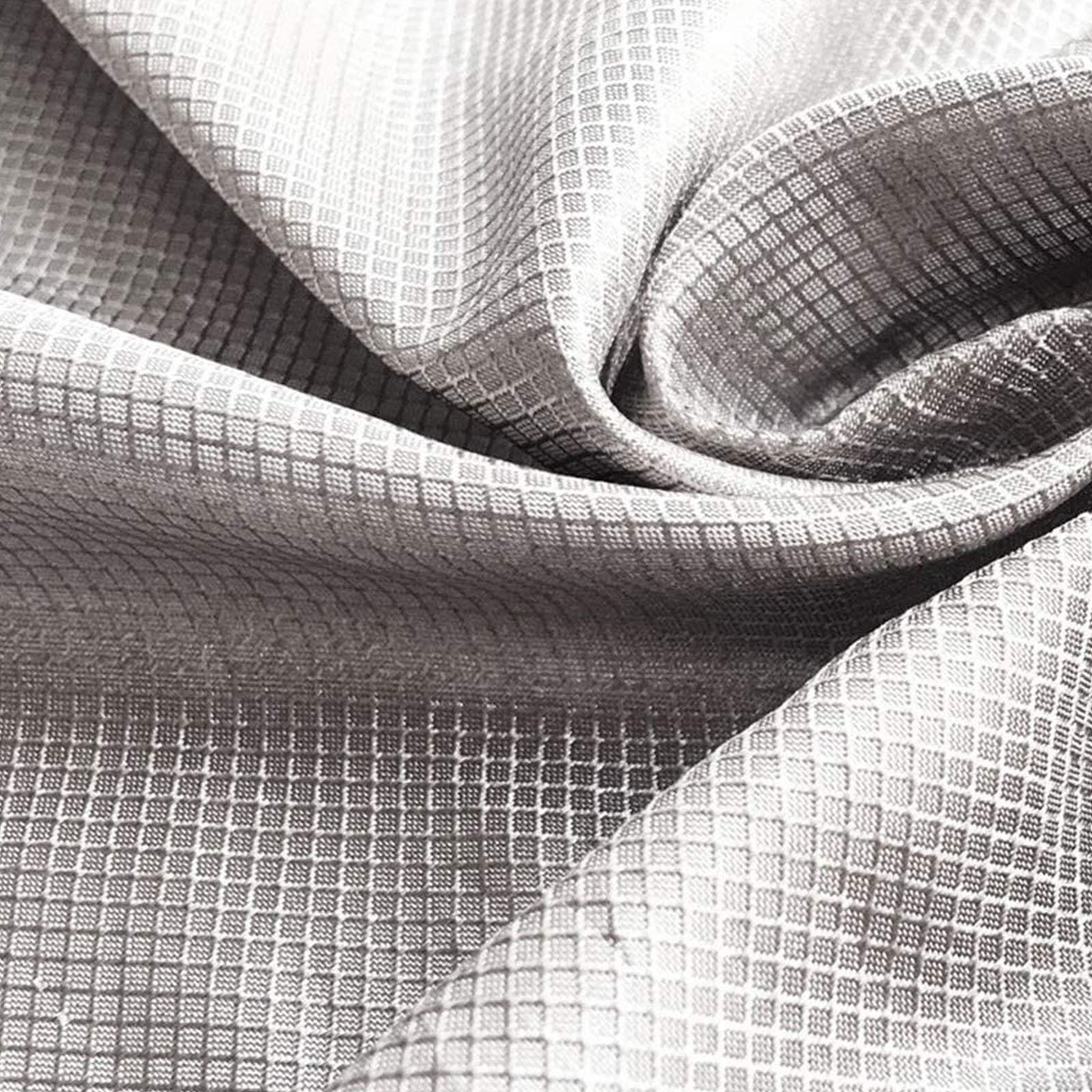Fuyao Silver Faraday Fabric Emf Rfid Shielding Cloth Emf Blocker Material Conductive Cloth Fabric Rf Signals Blocking Emi Shields Signals (5G,Wifi,Cell,Bluetooth)