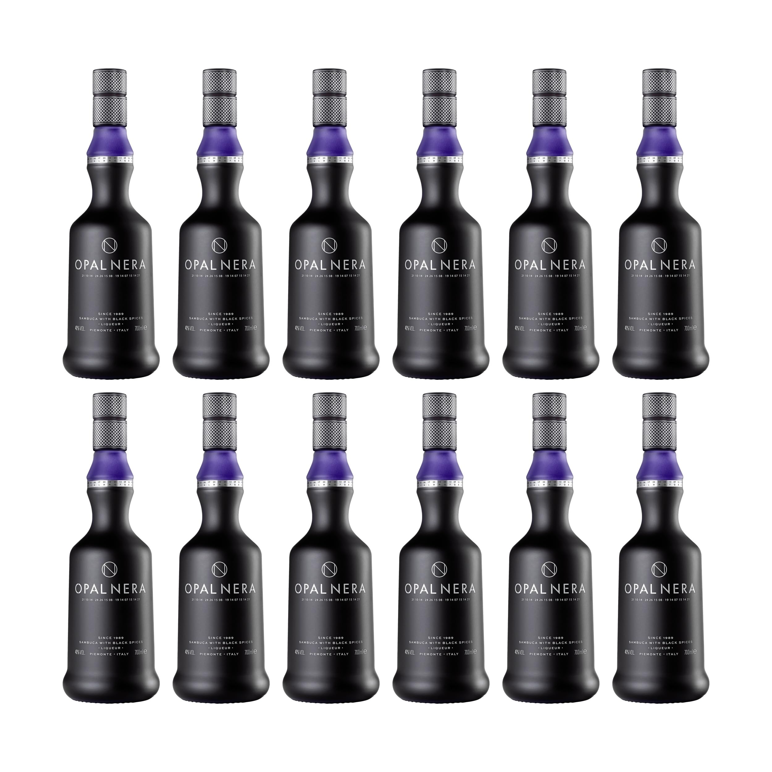 Luigi Francoli Opal Nera Sambuca Likör Italien inkl. FeinWert E-Book (12 x 0.7 l)