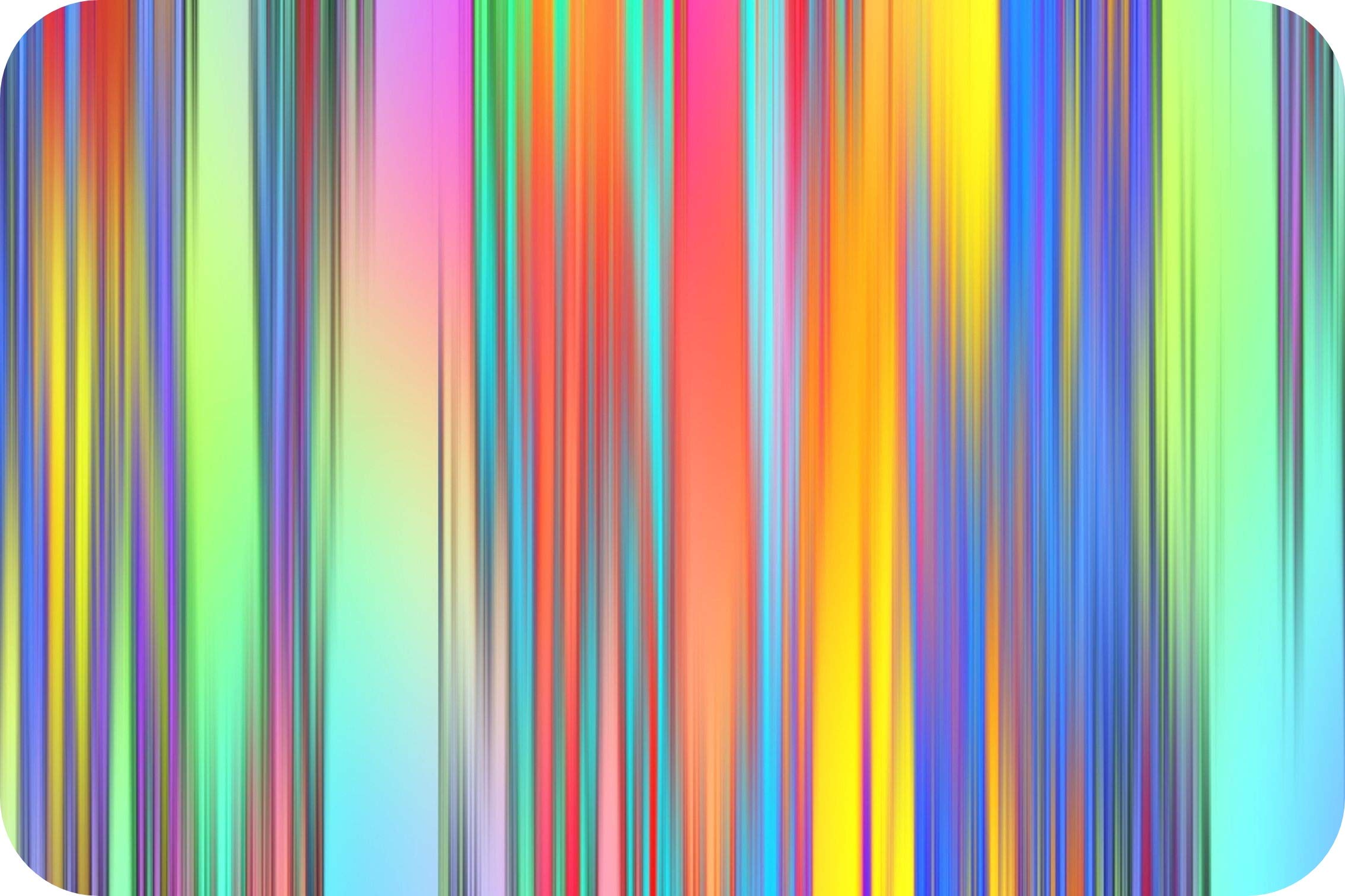 Rainbow Lines - Glass Worktop Saver - by Pearl Glass (60 x 40cm Extra Large)