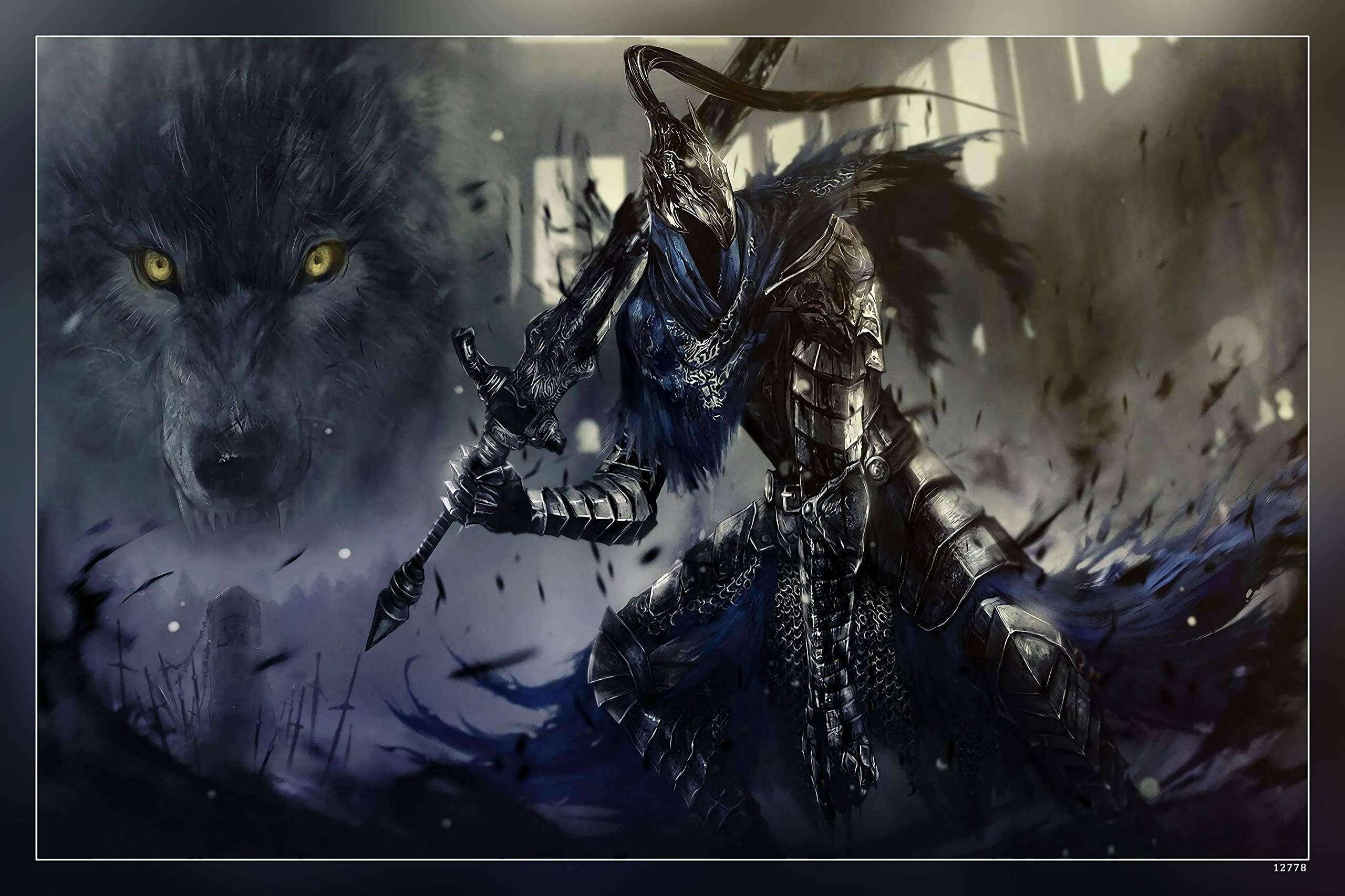 RAINFIRE CREATION! Dark Souls Artorias Of The Abyss Poster - 170 GSM 12x18 Unframed Multicolor Perfect for Your Wall RCA 2873