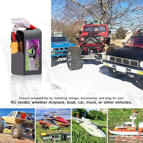 Miniatura 5 de OVONIC 6S 1850mAh Lipo Batería 22.2V 120C Batería con enchufe XT60 para RC Car Truck RC Vehículos RC Barco, Dron, Avión RC Quadcopter Helicóptero