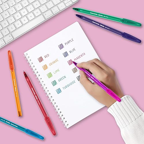 Miniatura 4 de Paper Mate InkJoy 100ST - Bolígrafos de punta media (0.039 pulgadas), color negro, 100 unidades