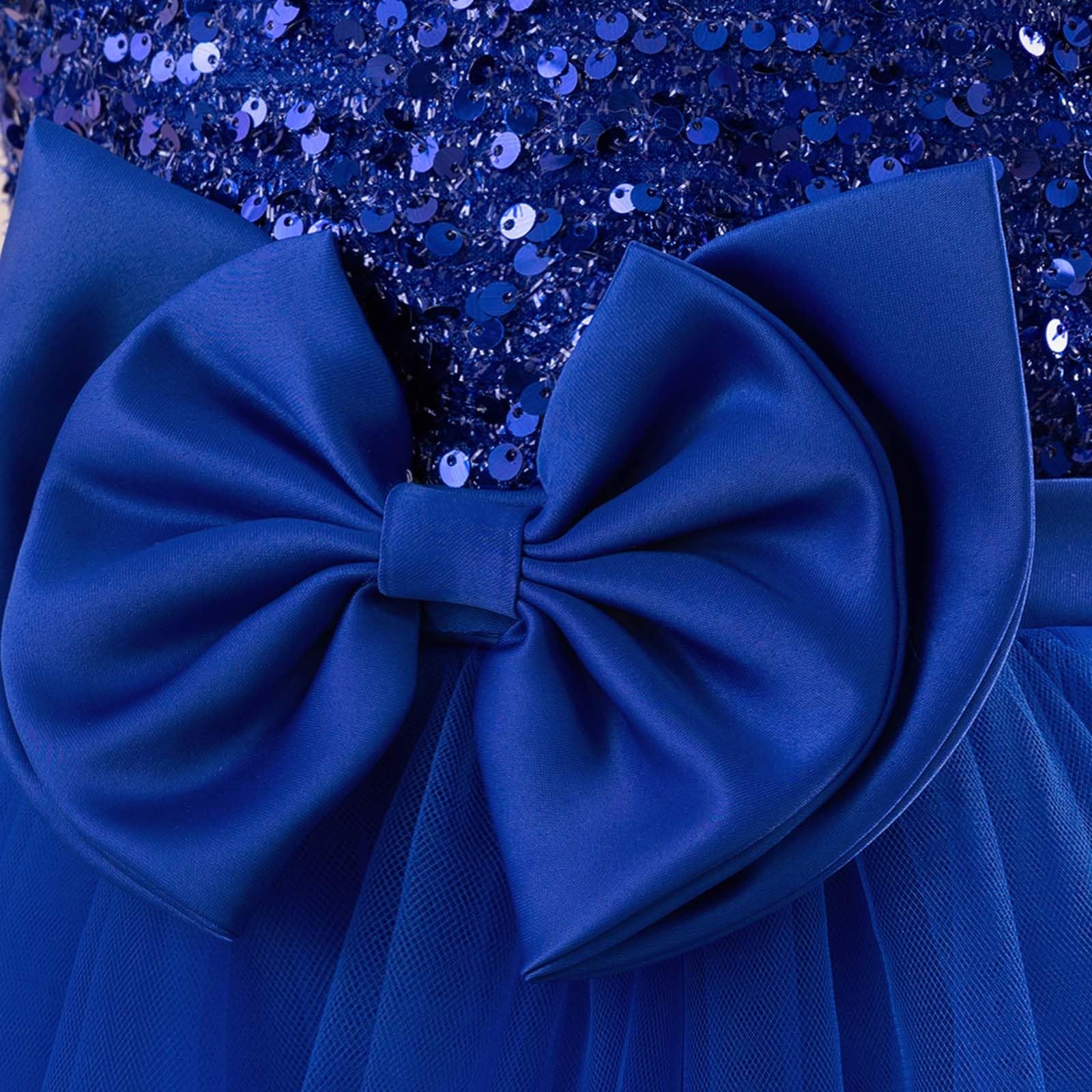 Vestidos para niñas, faldas, vestidos infantiles, vestidos de niña, vestido de noche con lazo de lentejuelas, estilo princesa, manga larga, vestido de fiesta para cumpleaños, desfiles de actuación