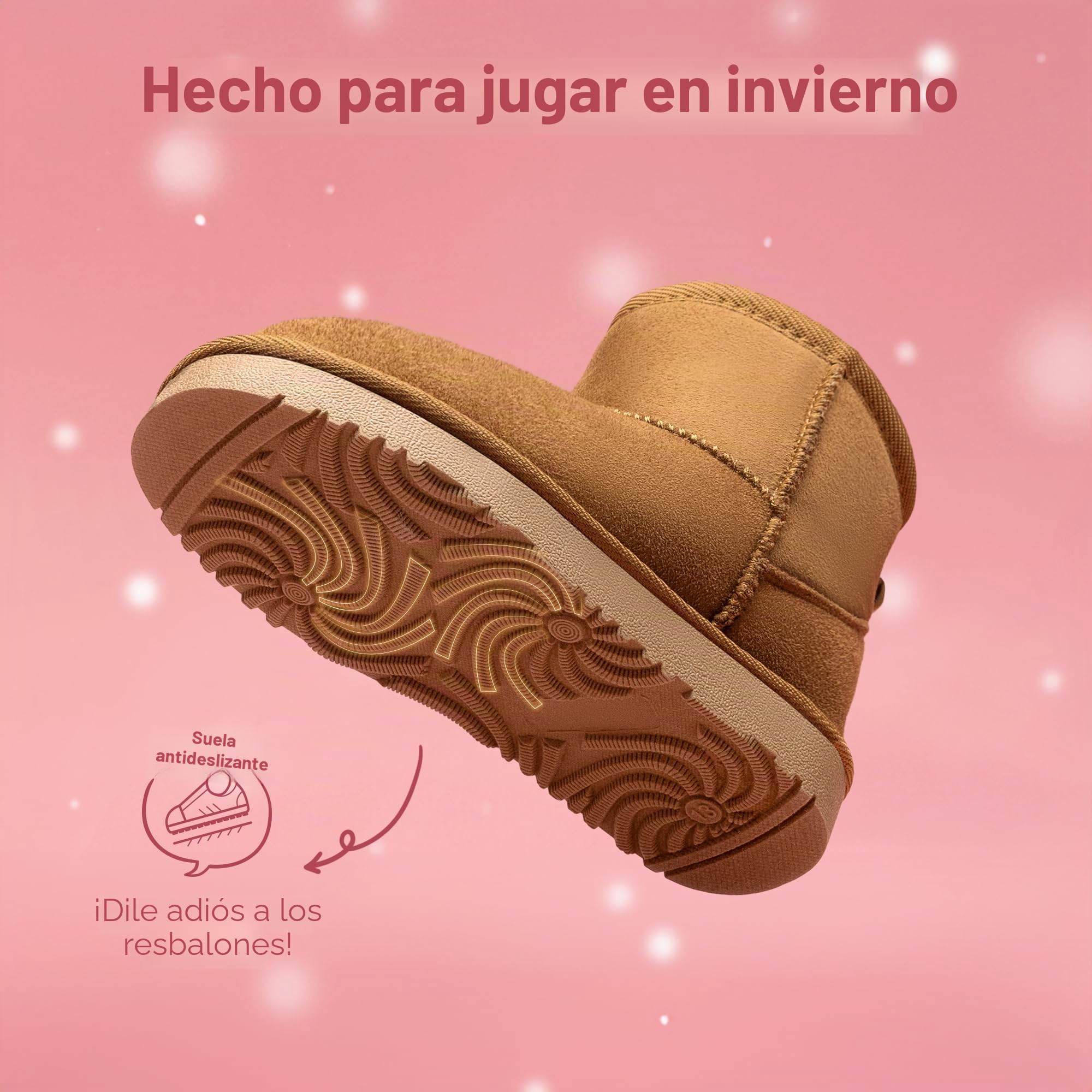 DREAM PAIRS Botas para Niñas Botas para Niños Zapatos de Nieve Clásicos de Bajo