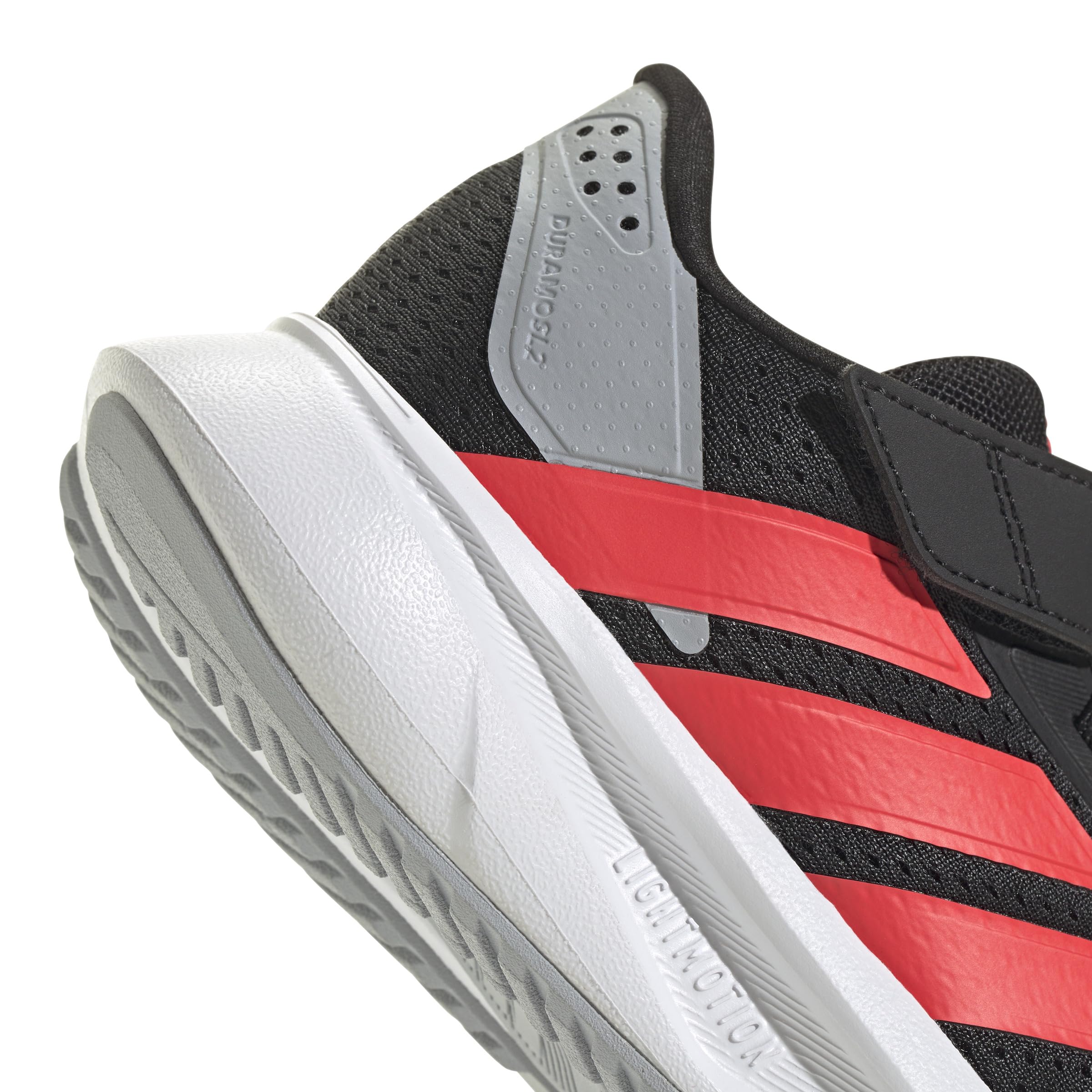 adidas Uniseks - dzieci DURAMO SL2 HOOK AND LOOP SHOES KIDS, core black/lucid red/halo silver, 30 EU