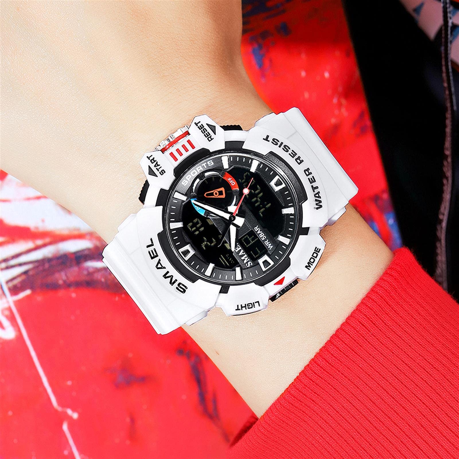 Relojes Deportivos para Hombre Resistente Al Agua Digital Militares Relojes Multifuncional Militar Reloj para Hombre