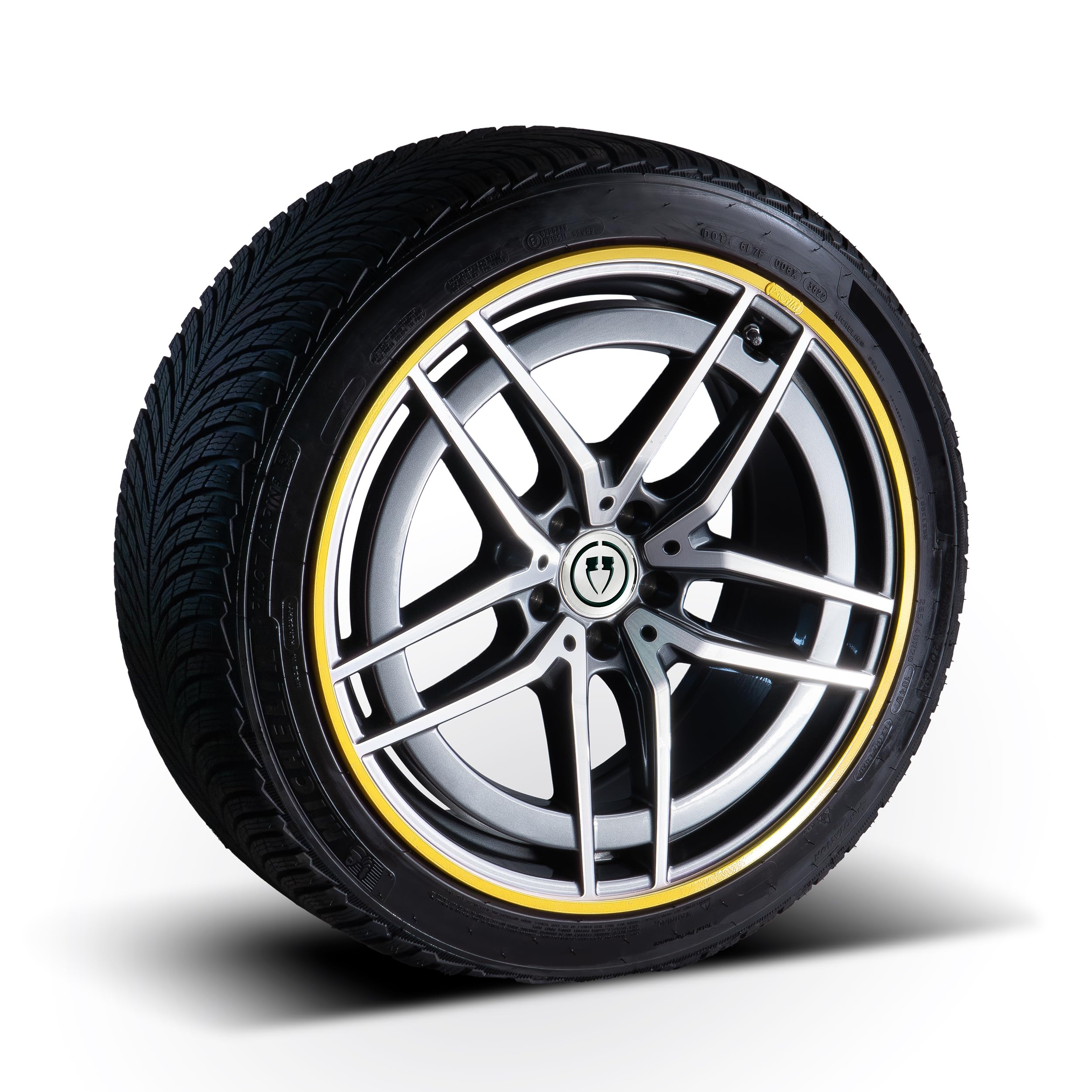 4 Cerchi In Alluminio E-VIRATRUE 2,2'' Per Auto RC 1/10 - Blu - Compatibili Axial RBX10 E Losi