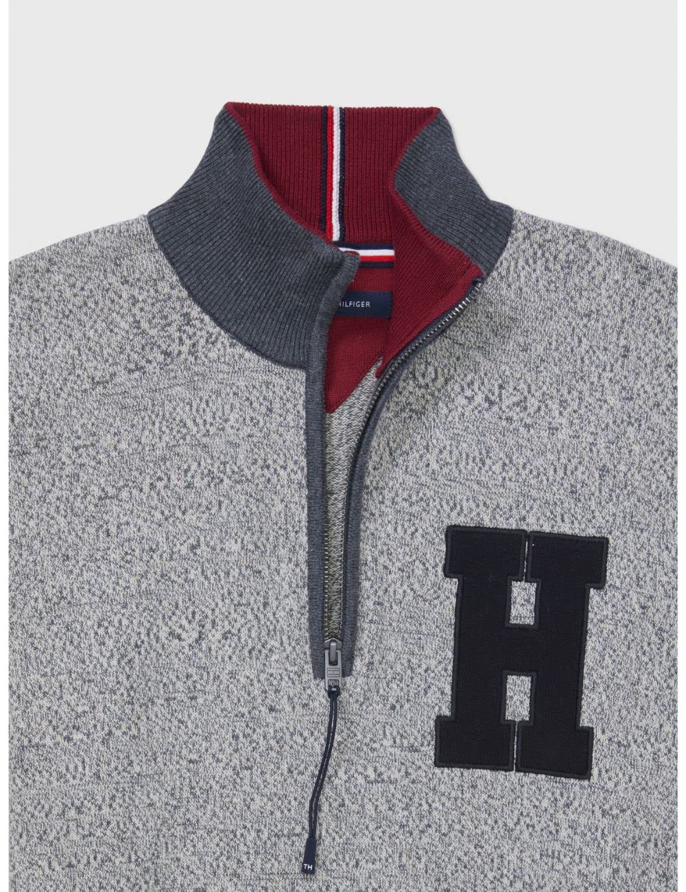 Tommy Hilfiger Men's Adaptive Quarter Zip H Sweater with Zipper Closure