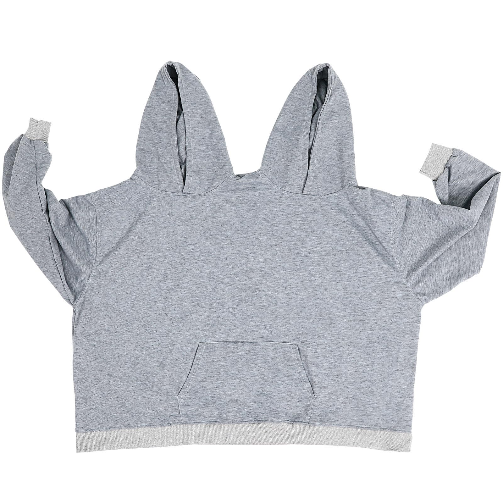 Baluue Felpa Design Unico per Due Persone per Oversize in Poliestere Cappuccio Coppie Felpa Divertente e Comoda per Uscite Romantiche o Serate Tranquille a Casa