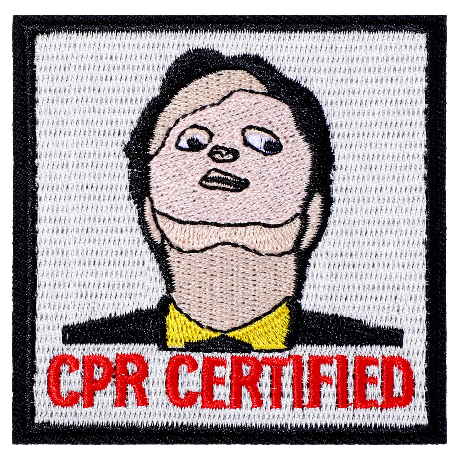 This is Fine Dog Patch, 9x8cm Kreativ Hunde Moral Patch PVC Lustige Kleiderflicken Gestickte Hunde Applikation Aufnäher mit Magischer Kleberückseite für Rucksäcke Jacken Jeans Westen