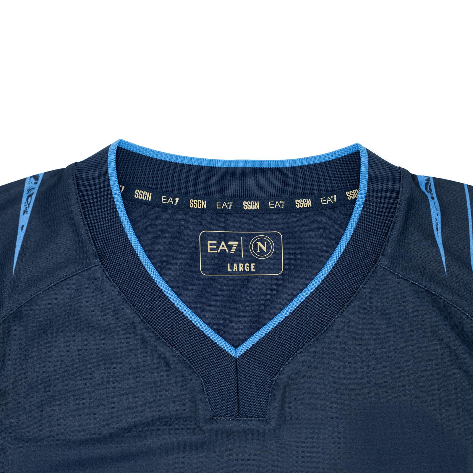 SSC Napoli SSC Napoli Maglia Pre-Match Blu 2025/2026 Ea7 Maglia Unisex - Adulto (Pacco da 1)