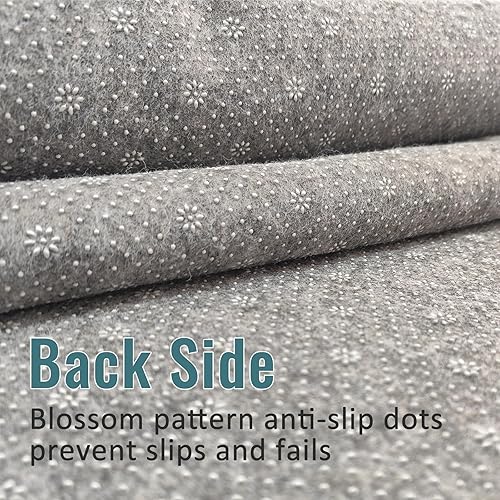 Miniatura 3 de Almohadilla de fieltro para alfombra con puntos de agarre, almohadilla antideslizante de 2 x 3 pies con respaldo de PVC, almohadilla acolchada de 16