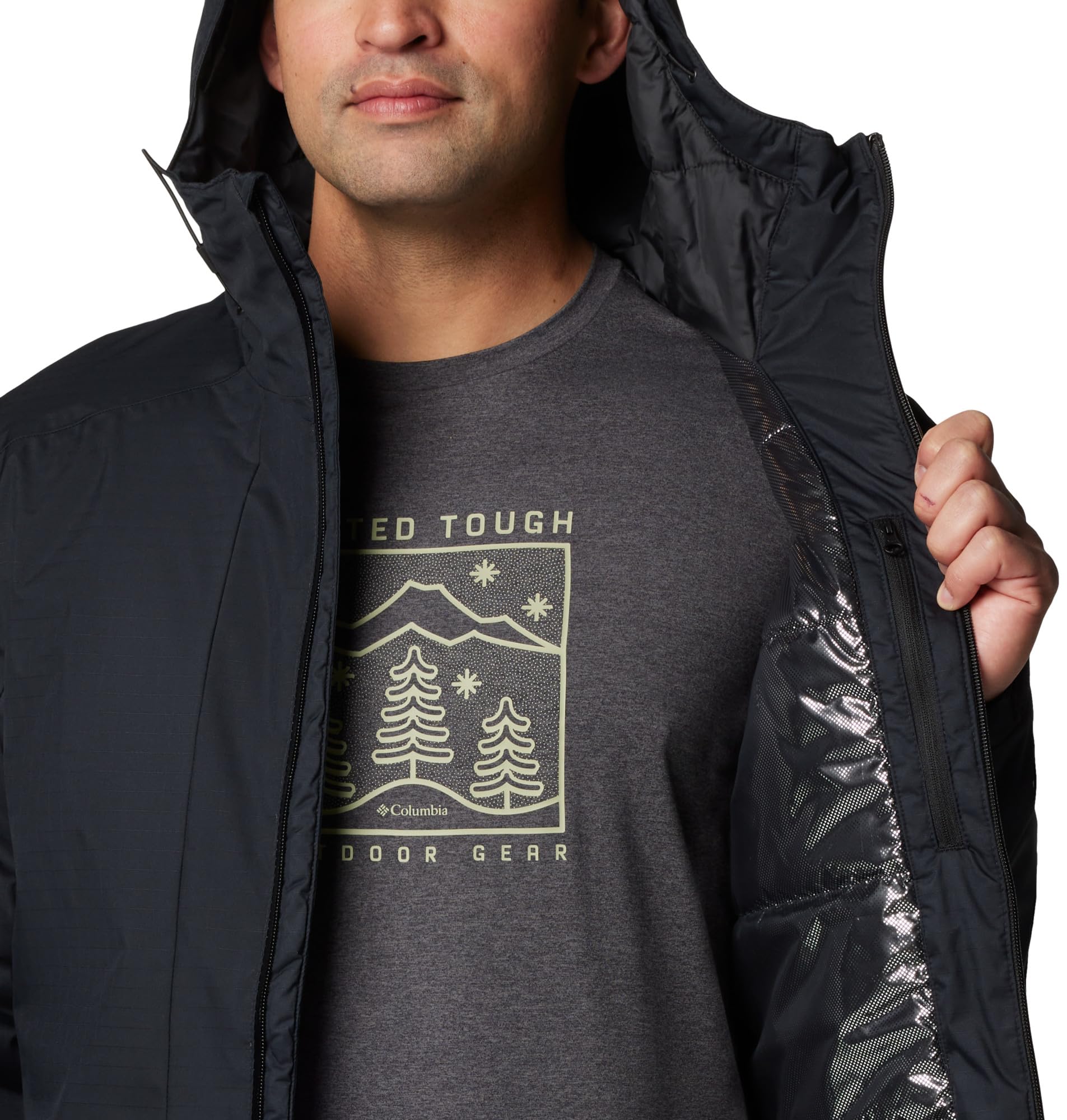 Columbia Herren Point Park 2 Isolierte Jacke Winterjacke (1er Pack)