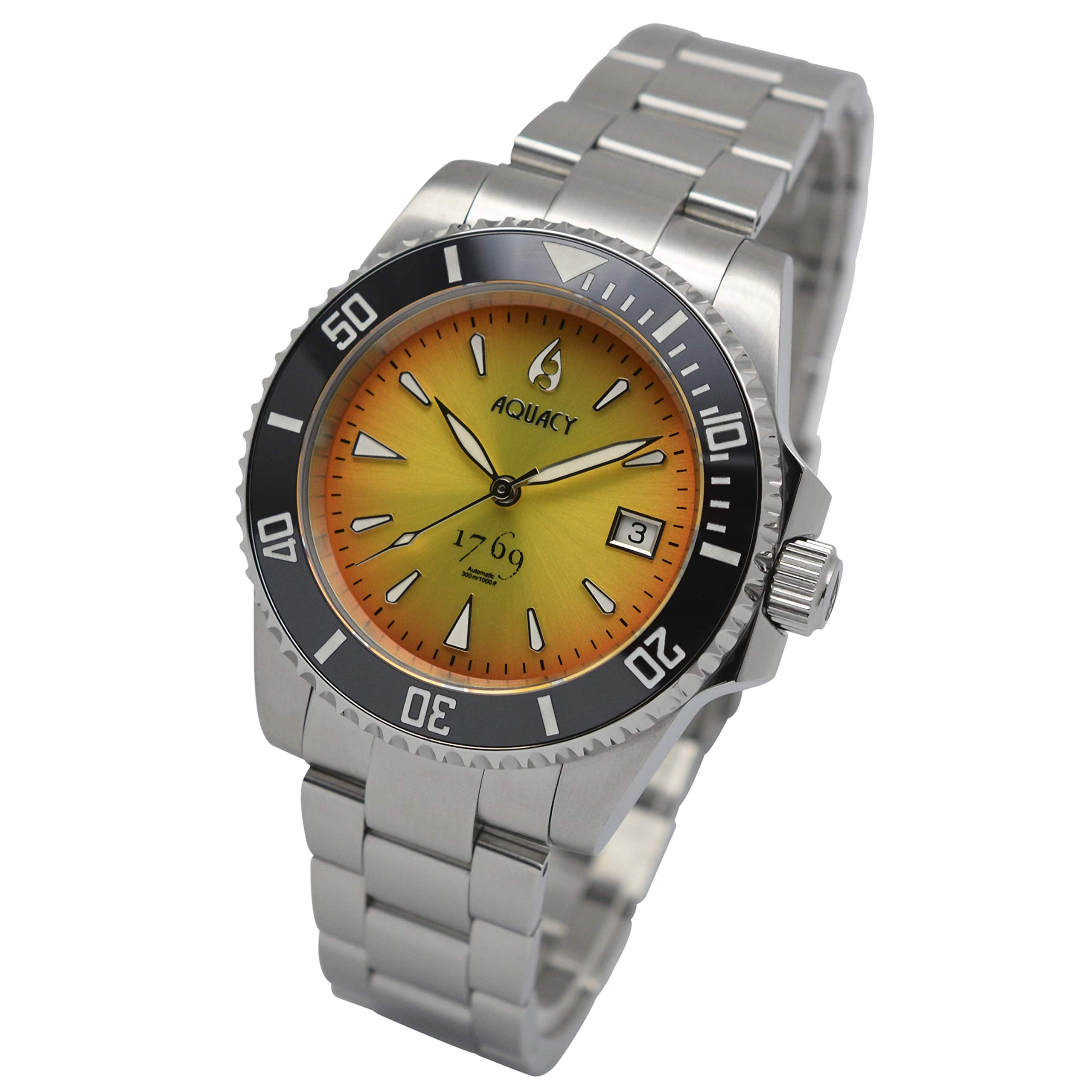Aquacy 1769 Limited Edition Mens Automatic Dive Watch 300m Water