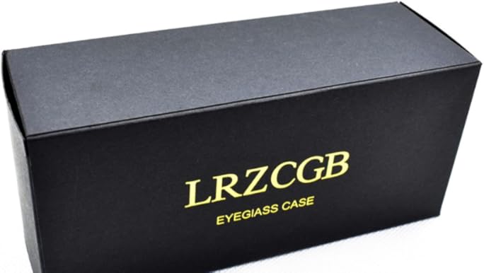 LRZCGB Zipper Eyeglasses Case, Honeycomb Glasses Sunglasses