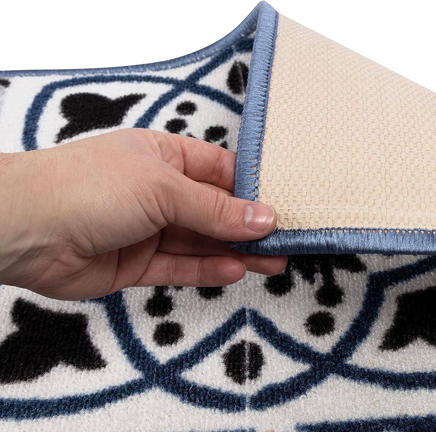 Tapis de couloir St Davids - Pour cuisine, couloir et salon - Tapis à boucles fines - Antidérapant et antistatique - Tapis de couloir (80 x 200 cm)