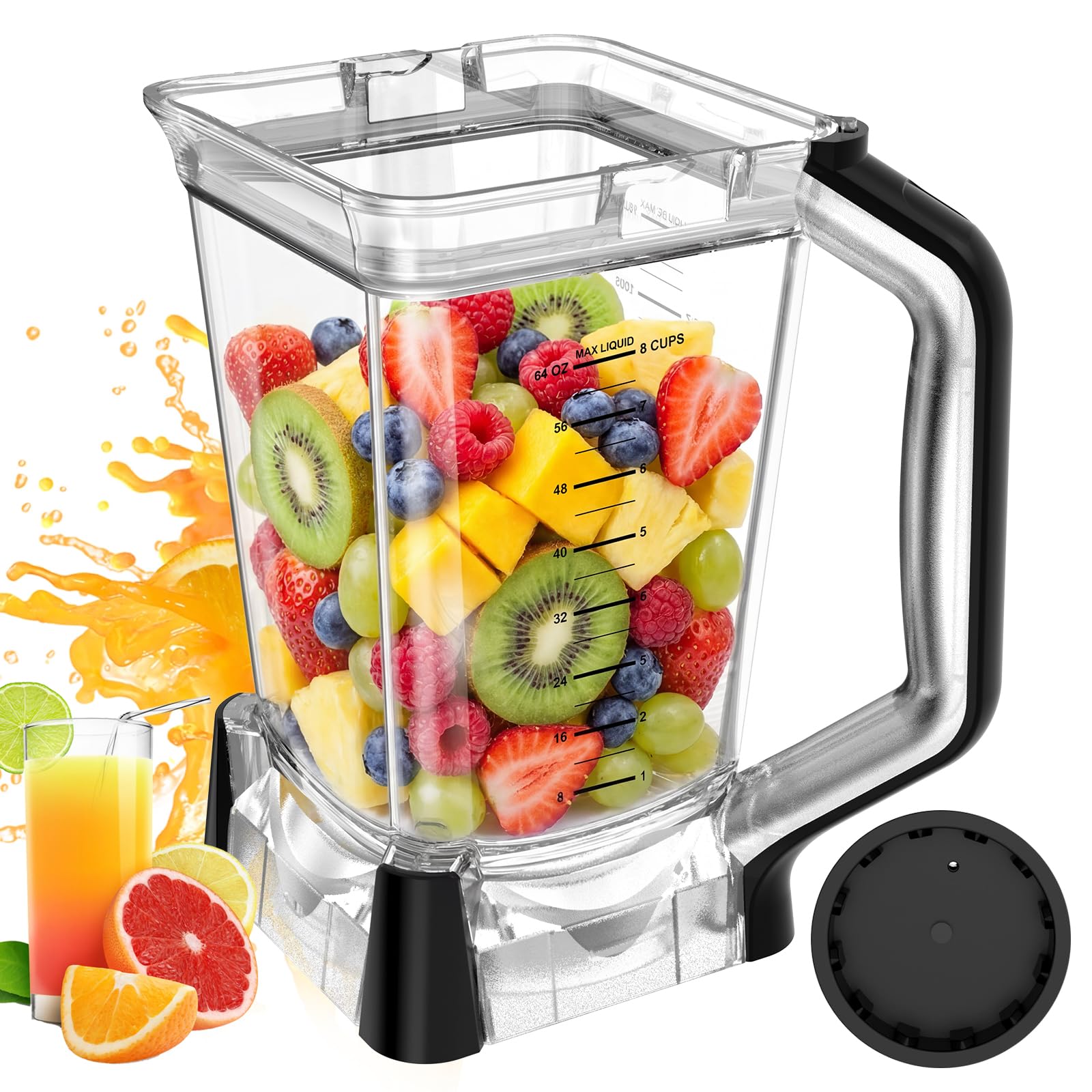 BN751 Replacement Pitcher Compatible with Ninja Professional Plus Blender (New Model), 72oz XL Total Crushing Pitcher for Ninja BN750 BN800 BN801