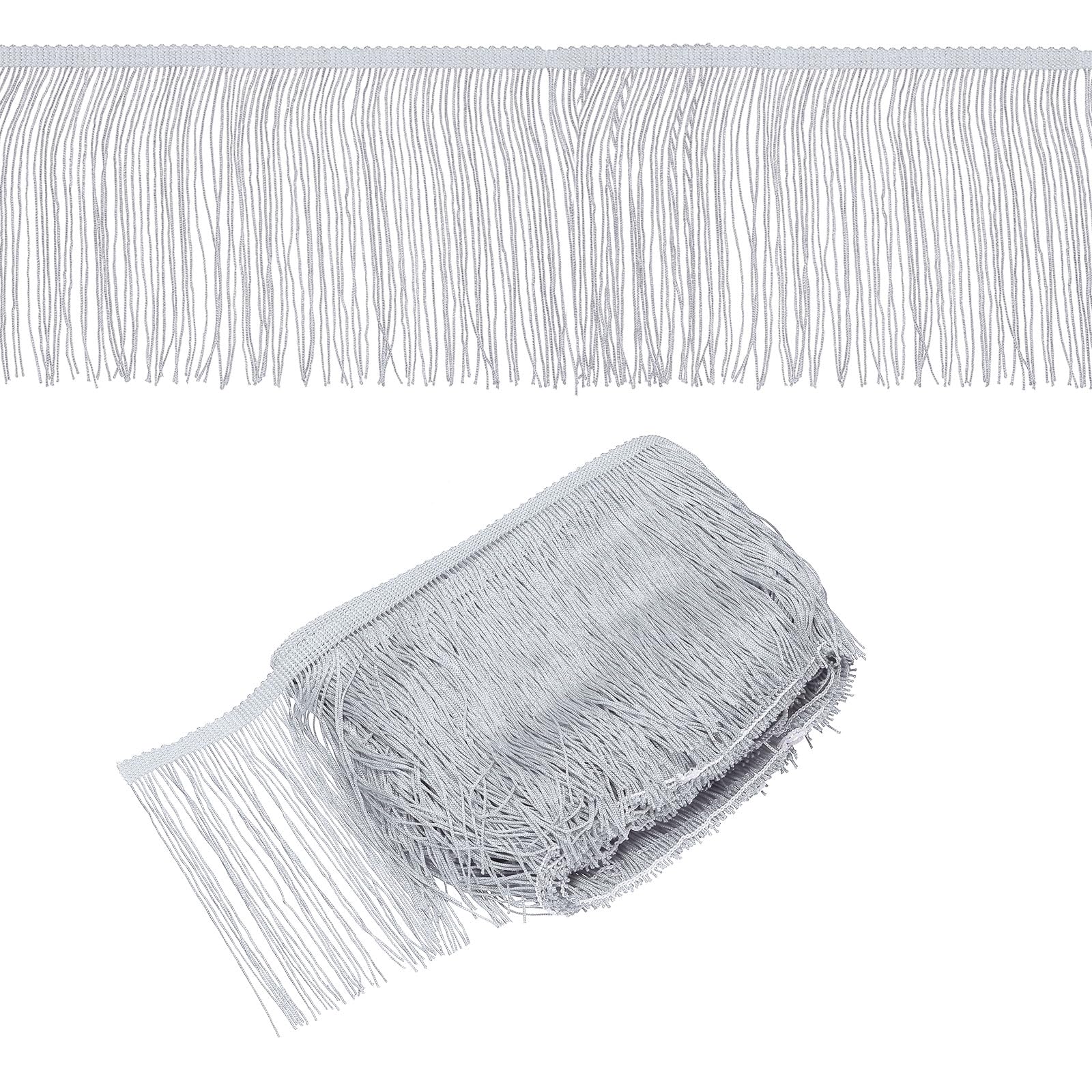 PATIKIL Gray Fringe Trim