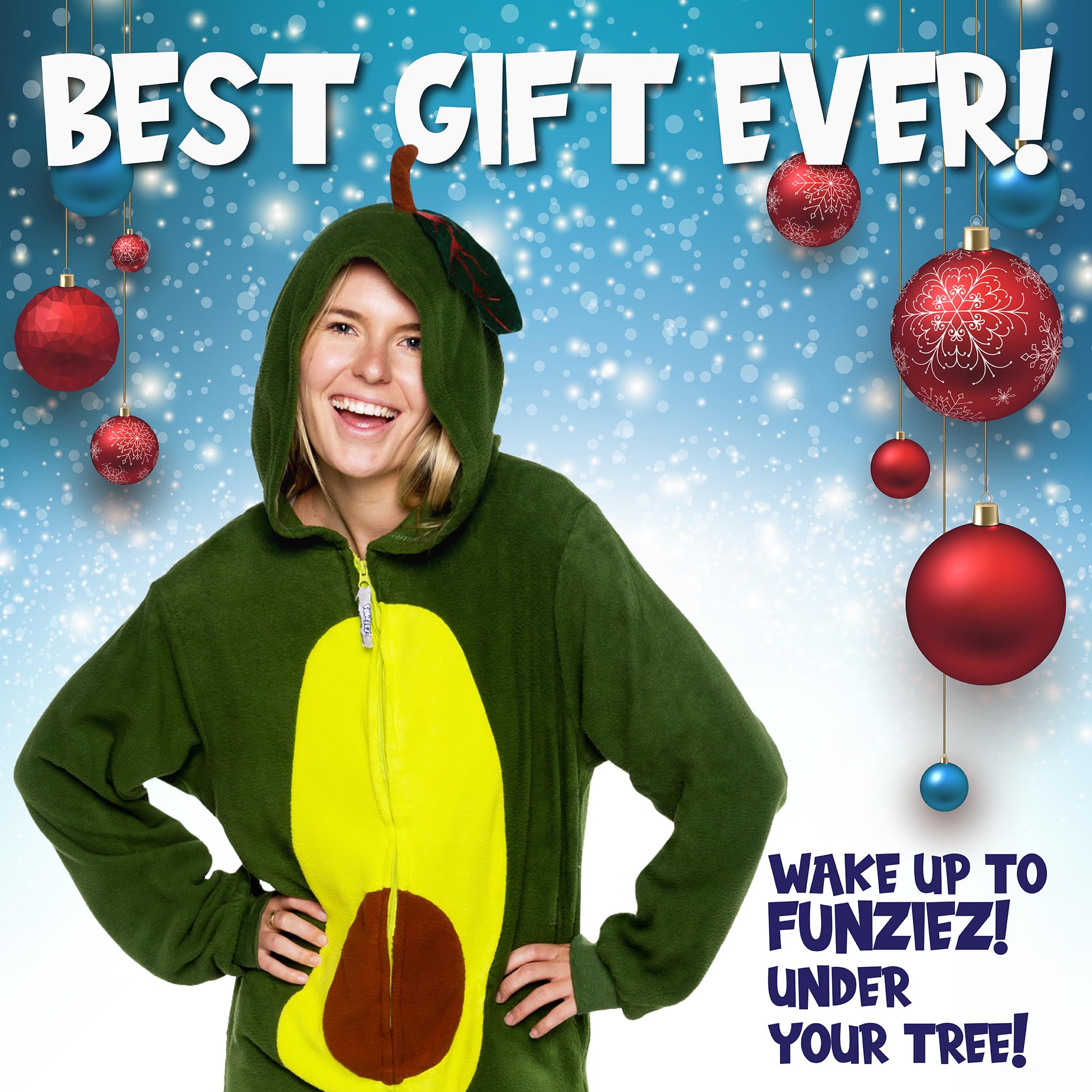 Funziez Slim Pineapple And Avocado Adult Onesie
