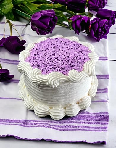 Miniatura 5 de Lentejuelas moradas con detalles comestibles, sin gluten, sin huevo, sin nueces, kosher, mezcla de chispas elegantes, para hornear, decoración,