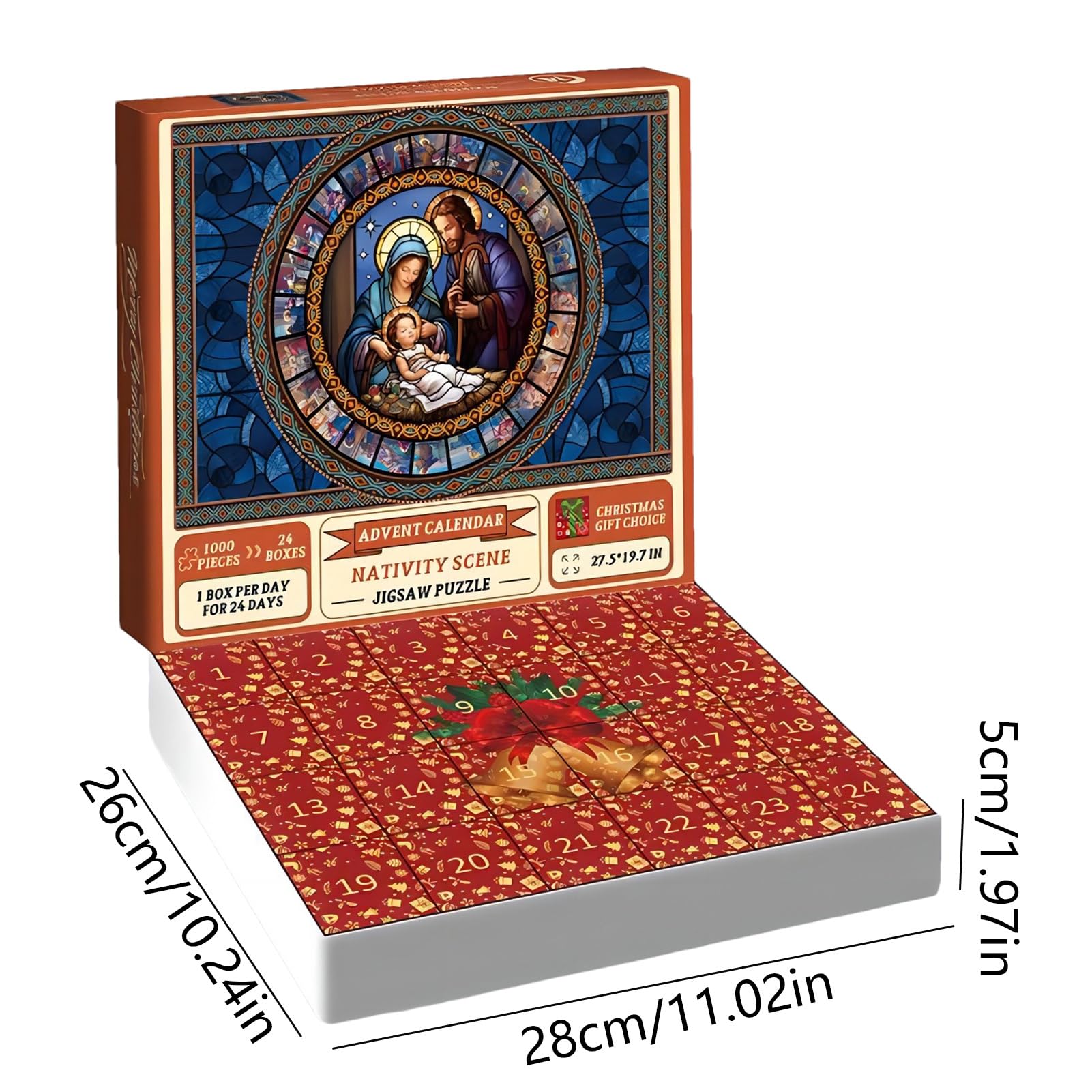 Yotako Adventskalender Puzzle 2025 – 1008 Teile Weihnachtspuzzle In 24 Boxen, Countdown Bis Weihnachten