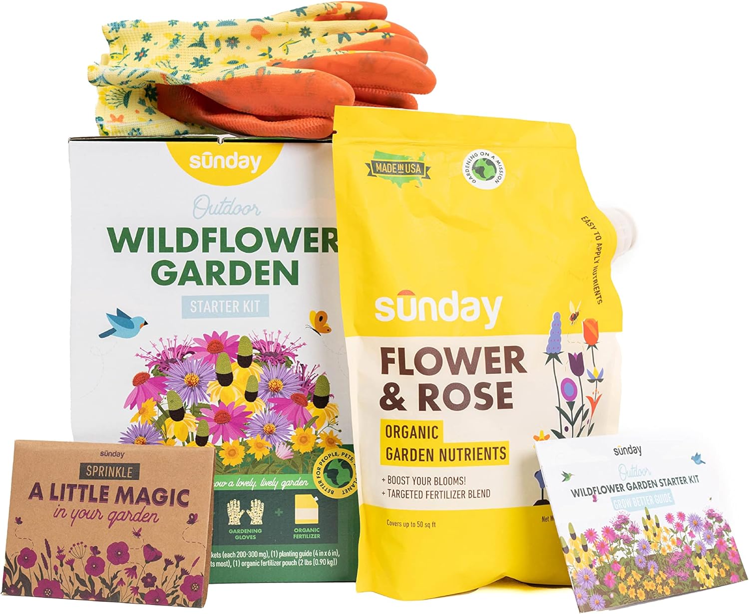 Sunday Wildflower Garden Kit All in One Garden Kit