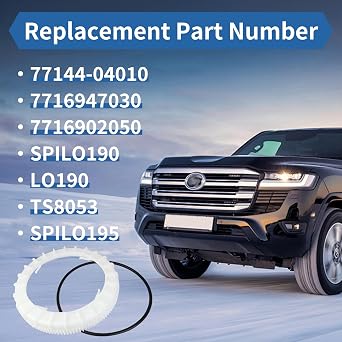 Fuel Pump Lock Ring Retainer and Tank Seal-77144-04010 Fits for Toyota Corolla Land Cruiser Matrix Tacoma Replaces 77144-04010 7716947030 LO190