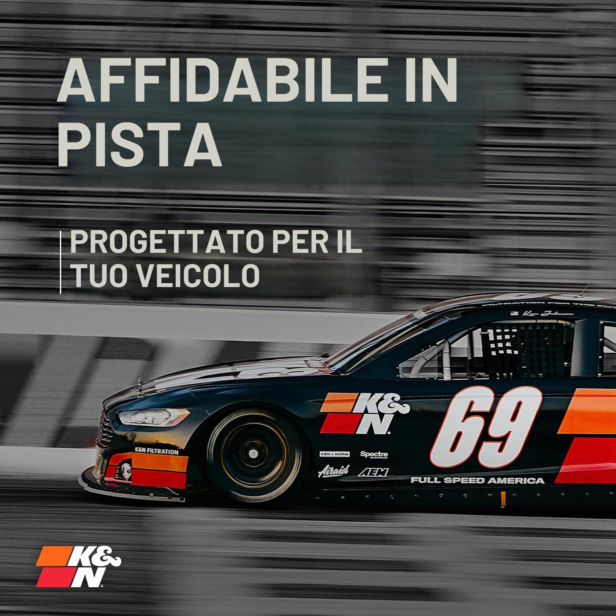K&N 33-2304 Filtri Aria Sostitutivi Auto, Lavabile e Riutilizzabile