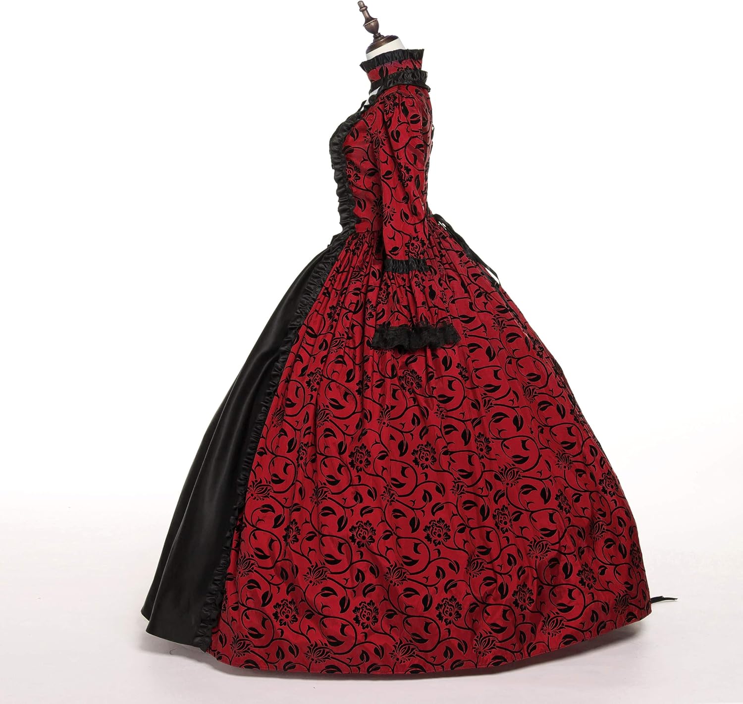 CountryWomen 18th Century Women's Rococo Ball Gown Printing Costumes Long Gothic Victorian Dress Masquerade Theme Dresses - Image 10