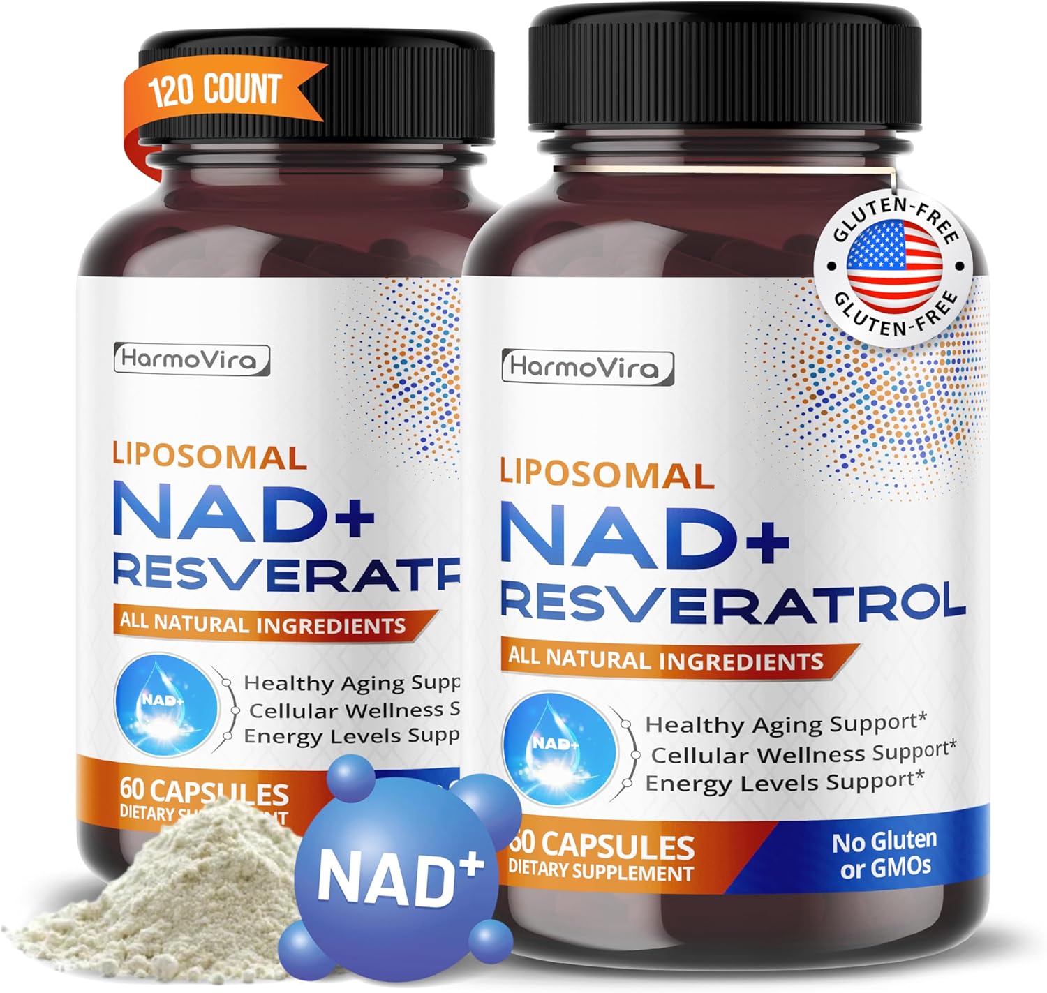 NAD+ RESVERATROL 6000 ملغ كيرسيتين 2000 ملغ فيسيتين الفلفل الأسود - دعم الشيخوخة الصحية، دعم مستويات الطاقة - توريد لمدة 120 يومًا - صنع في الولايات المتحدة الأمريكية