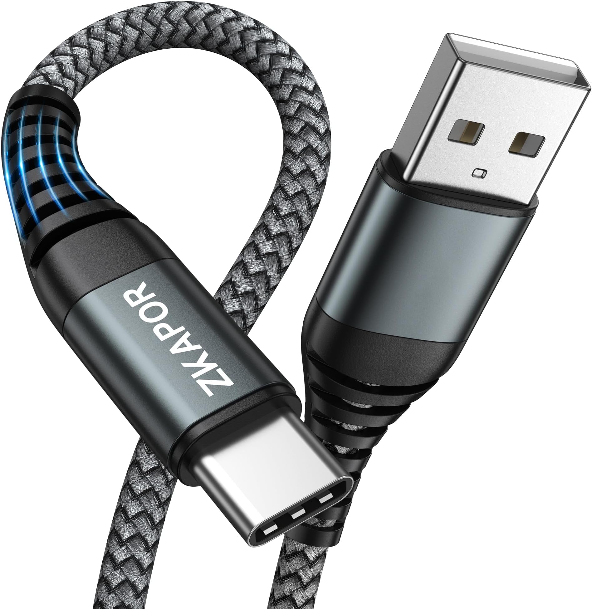 Extra Long USB C Charger Cable 3M, Type C Charger Cable 3A Fast Charging Nylon USB C Lead for iPhone 15/15 Pro Max, Samsung Galaxy S23/S22/S21/S10, Note 10, Huawei P40/P30, Google Pixel