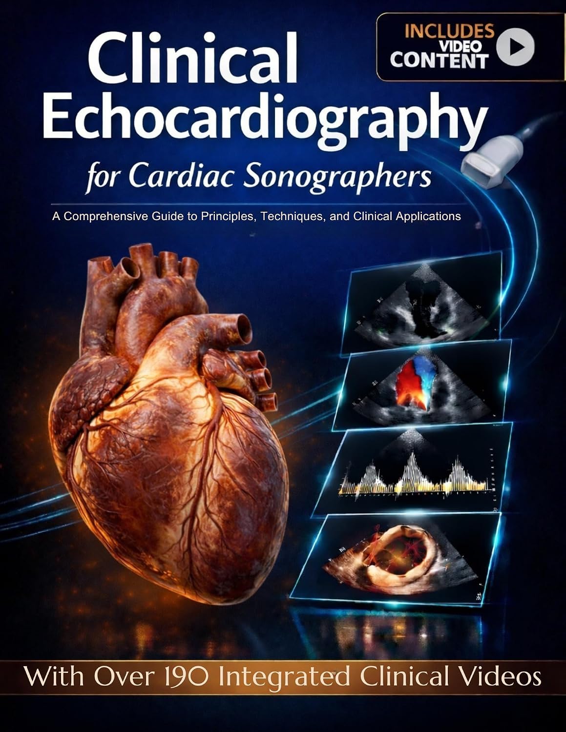 CLINICAL ECHOCARDIOGRAPHY FOR CARDIAC SONOGRAPHERS : A Comprehensive Guide to Principles, Techniques, and Clinical Applications      Kindle Edition