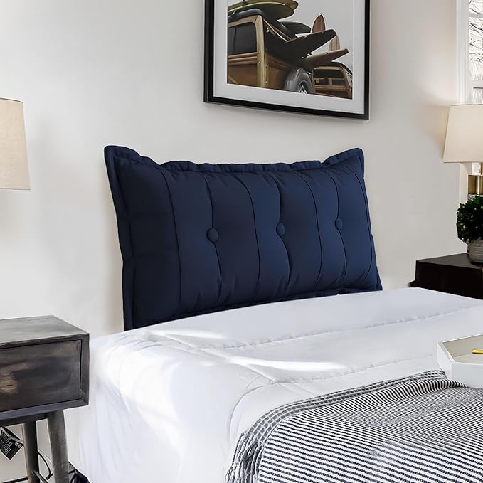Amazon.com: Tufted Twin XL Headboard Pillow Bed Gap for College Dorm ...