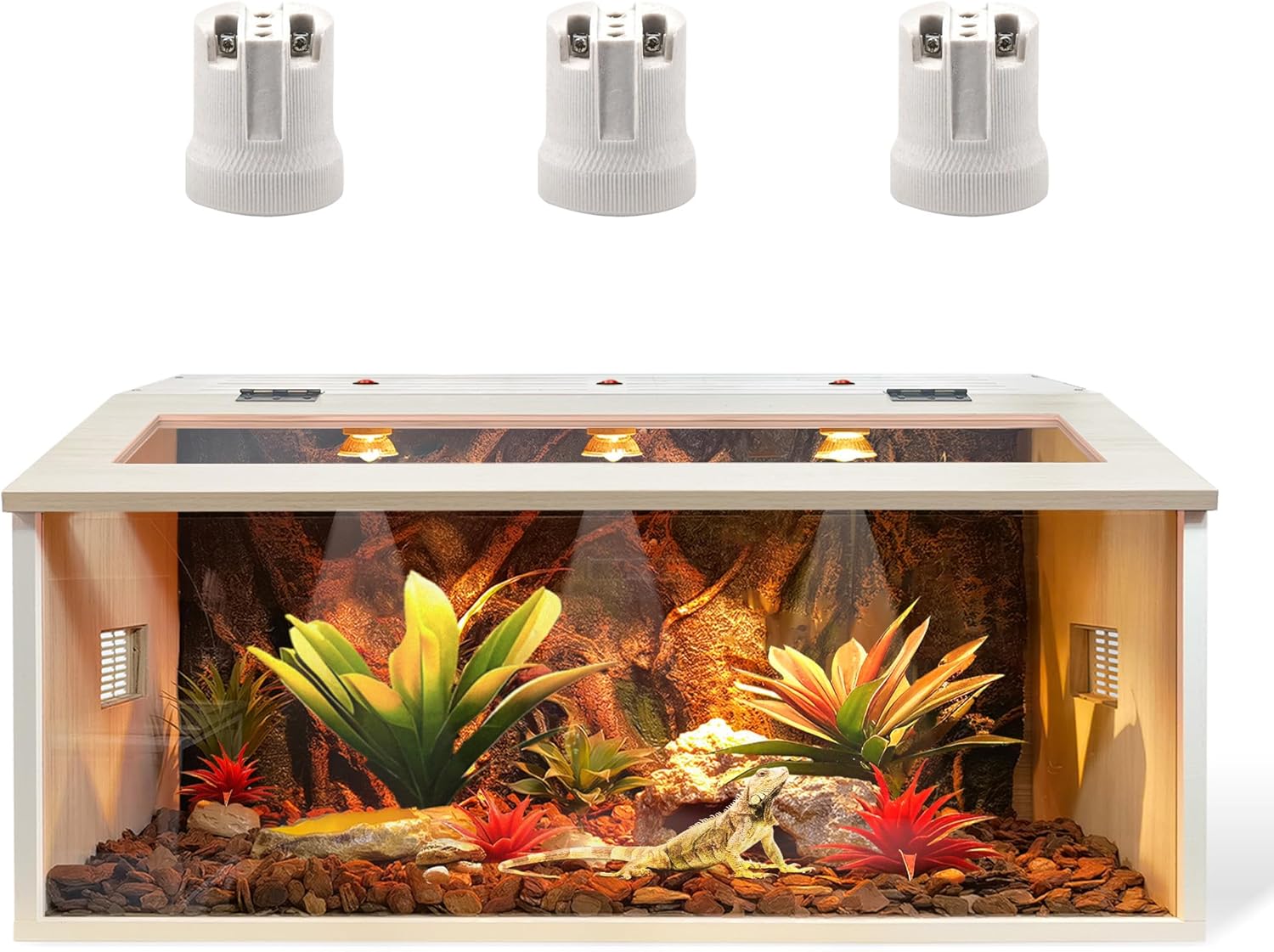 Prolee 68 Gallon Reptile Terrarium, Lizard Tank 48" Long