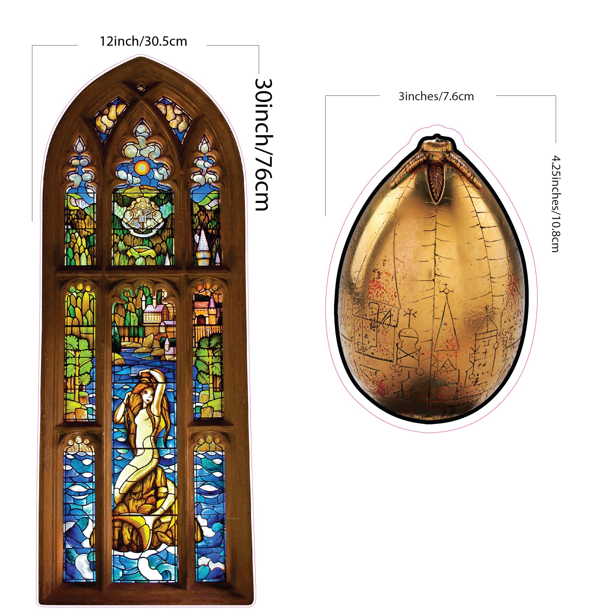 Conquest Journals Harry Potter Mermaid Window Cling Set, 11.5