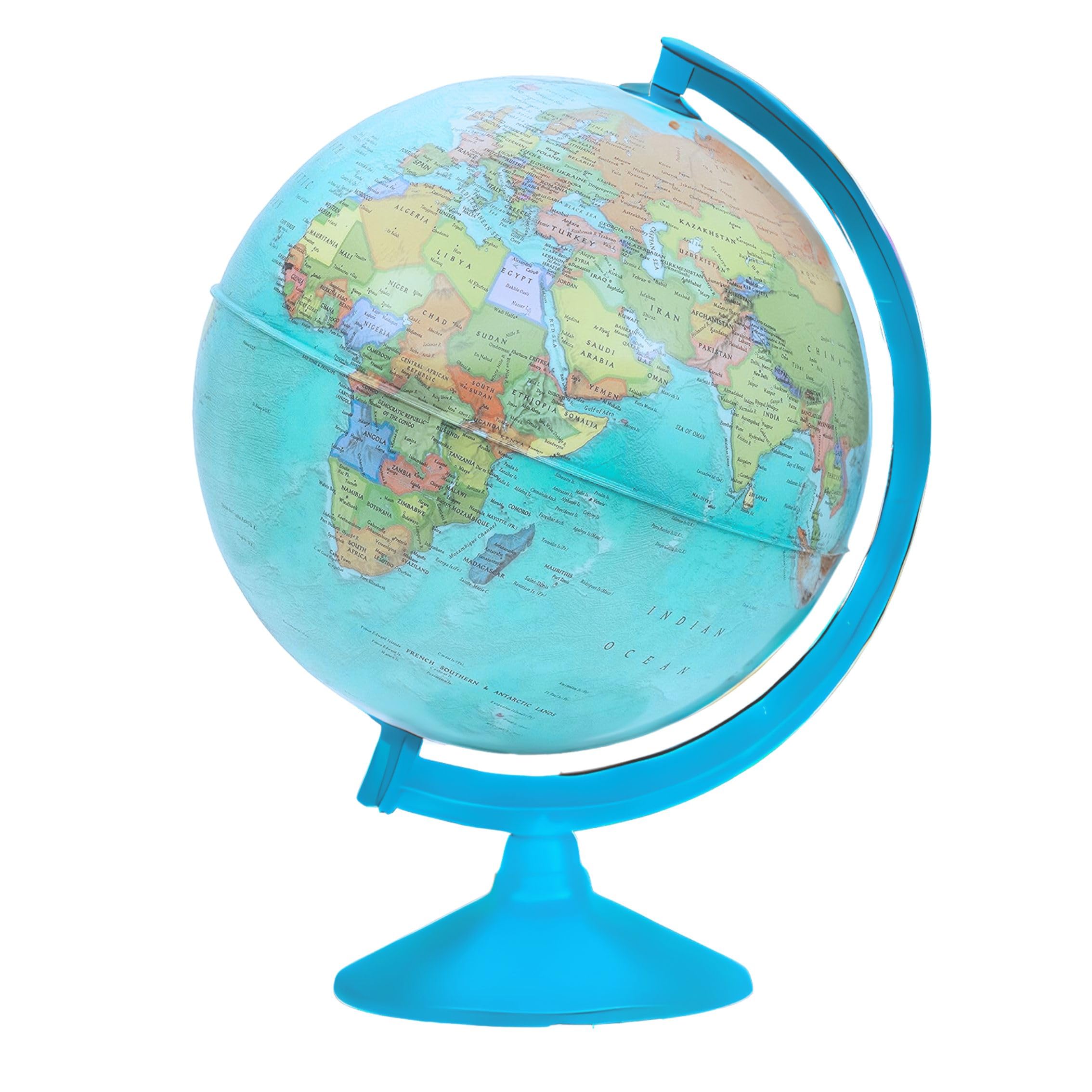 TOPGLOBE 30CM Educational World Globe Swivel Rotating Globe - Diameter 30cm
