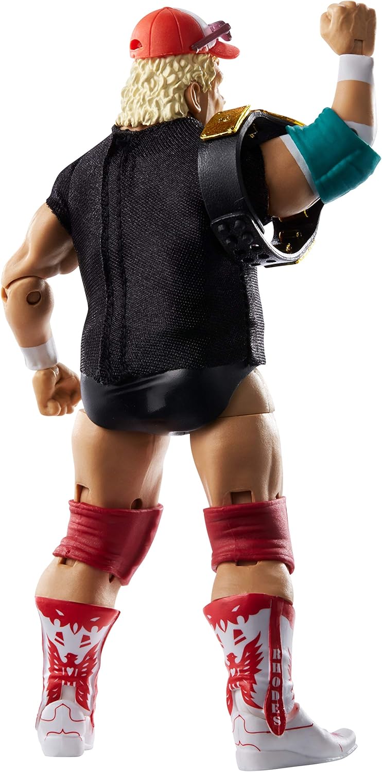 WWE Dusty Rhodes Elite Collection 6-inch Action Figure with Deluxe Articulation, TrueFX Facial Detailing, Iconic Ring Gear & Accessory, Ages 8 and Older