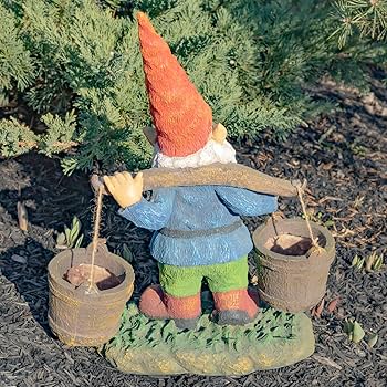 Amazon.com: Zaer Ltd. Classic Spring Gnome Garden Statue in
