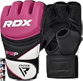 RDX Women's MMA Gloves Grappling Martial Arts Sparring Punching Bag Cage Fighting Maya Hide Leather Mitts Combat Training
