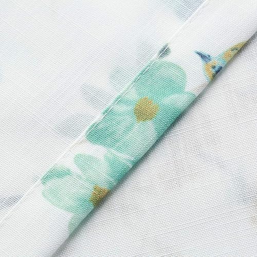 Miniatura 4 de Vogol - Volantes para ventana de cocina estampadas con aves, textura de lino de 18.0 pulgadas de largo para ventanas pequeñas, un paño