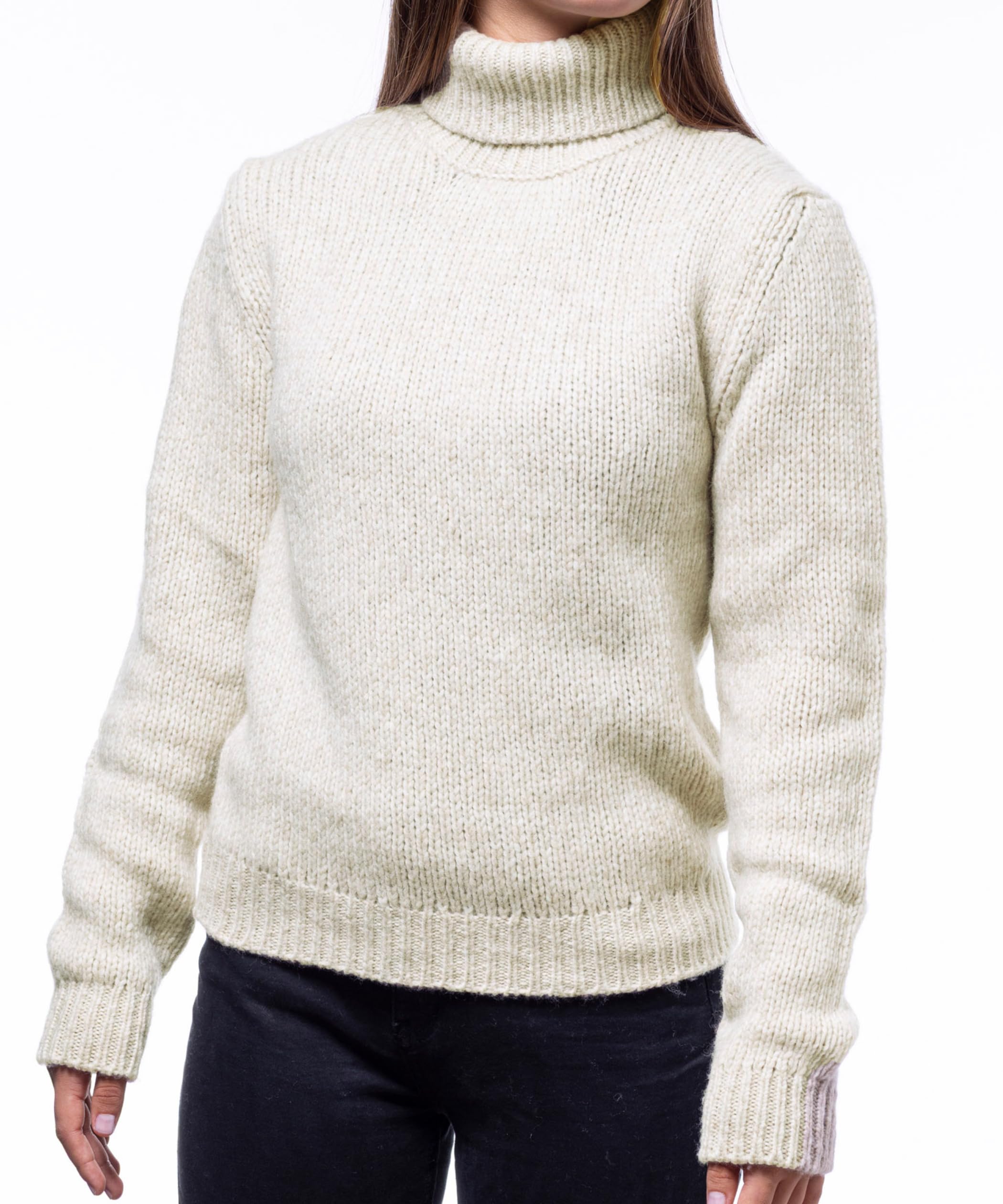 Maglione Donna Invernale Collo Alto in Lana Merino | Dolcevita Morbido, Caldo e Leggero – Maglia Grossa Ideale per l’Inverno Freddo e la Montagna, Confezione Regalo Inclusa