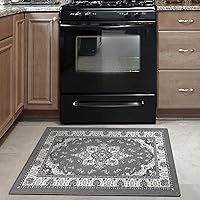 Vista 62 de Antep Rugs Alfombras Oriental - Alfombras tradicionales de 2 x 7 pies (antideslizante) de bajo perfil con parte trasera de goma para interiores Azul