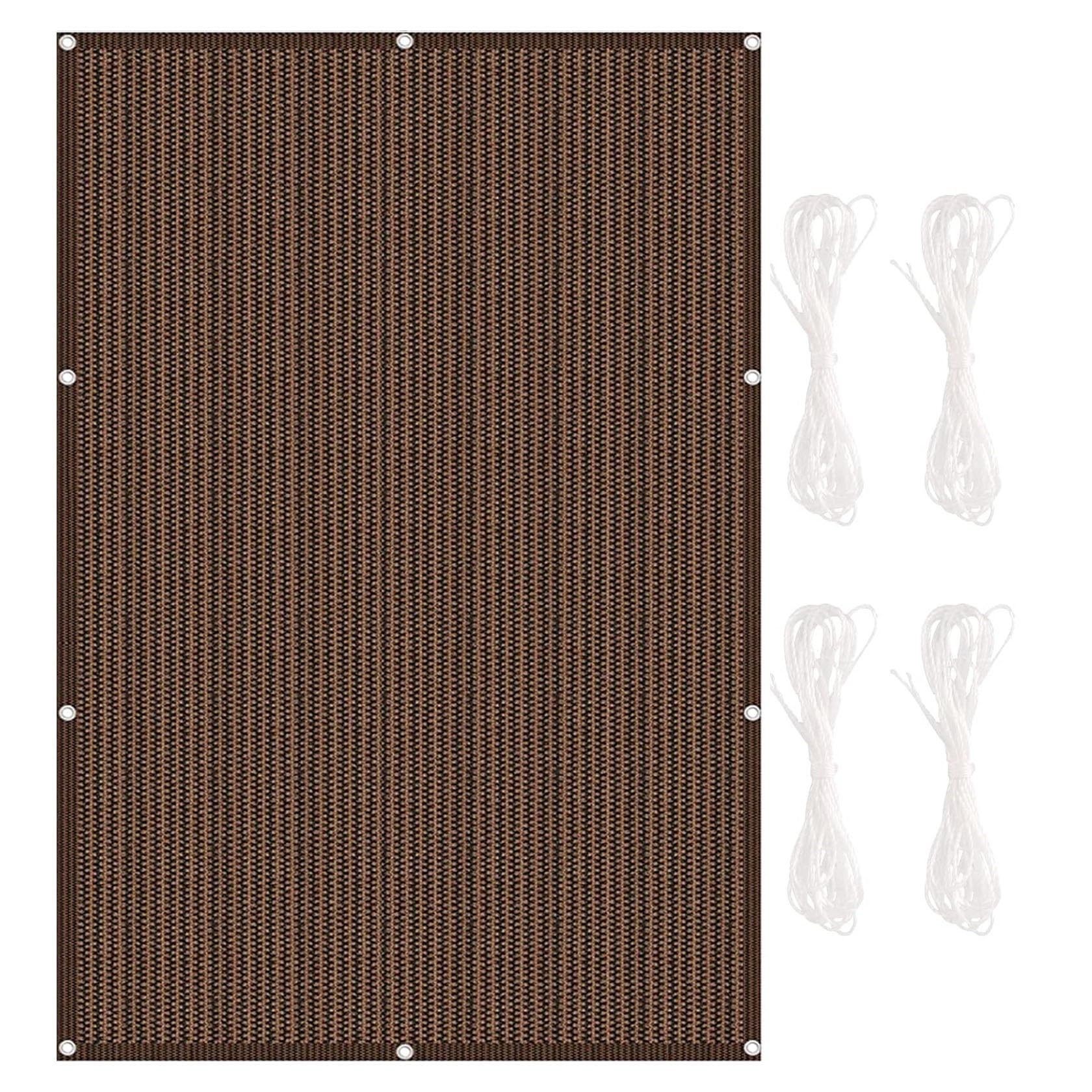 Voile d'ombrage 1.5x5m auvent rectangulaire extérieur contre les UV