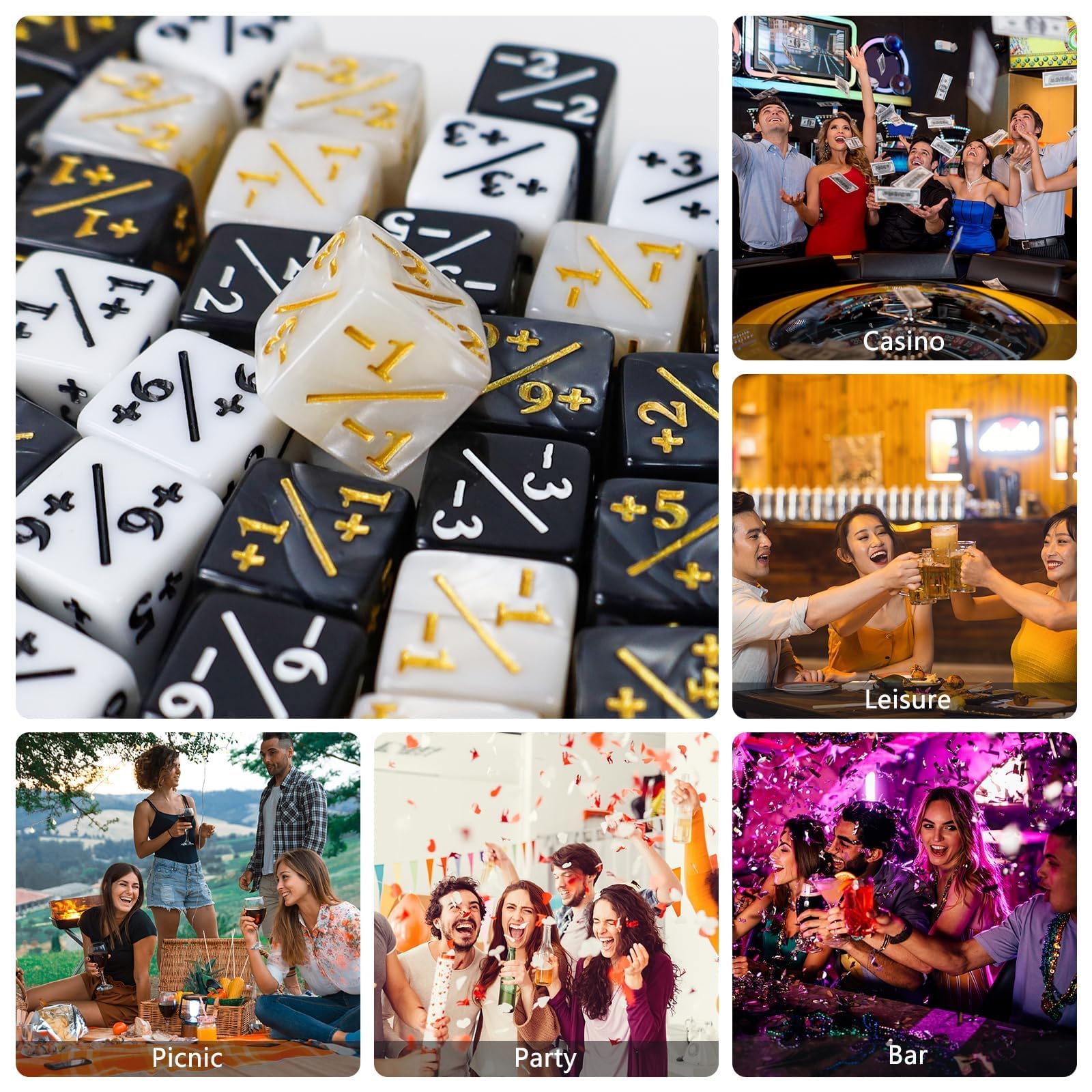 Compteurs De Dés Dés De Fidélité Cube, 48 Pièces Token
