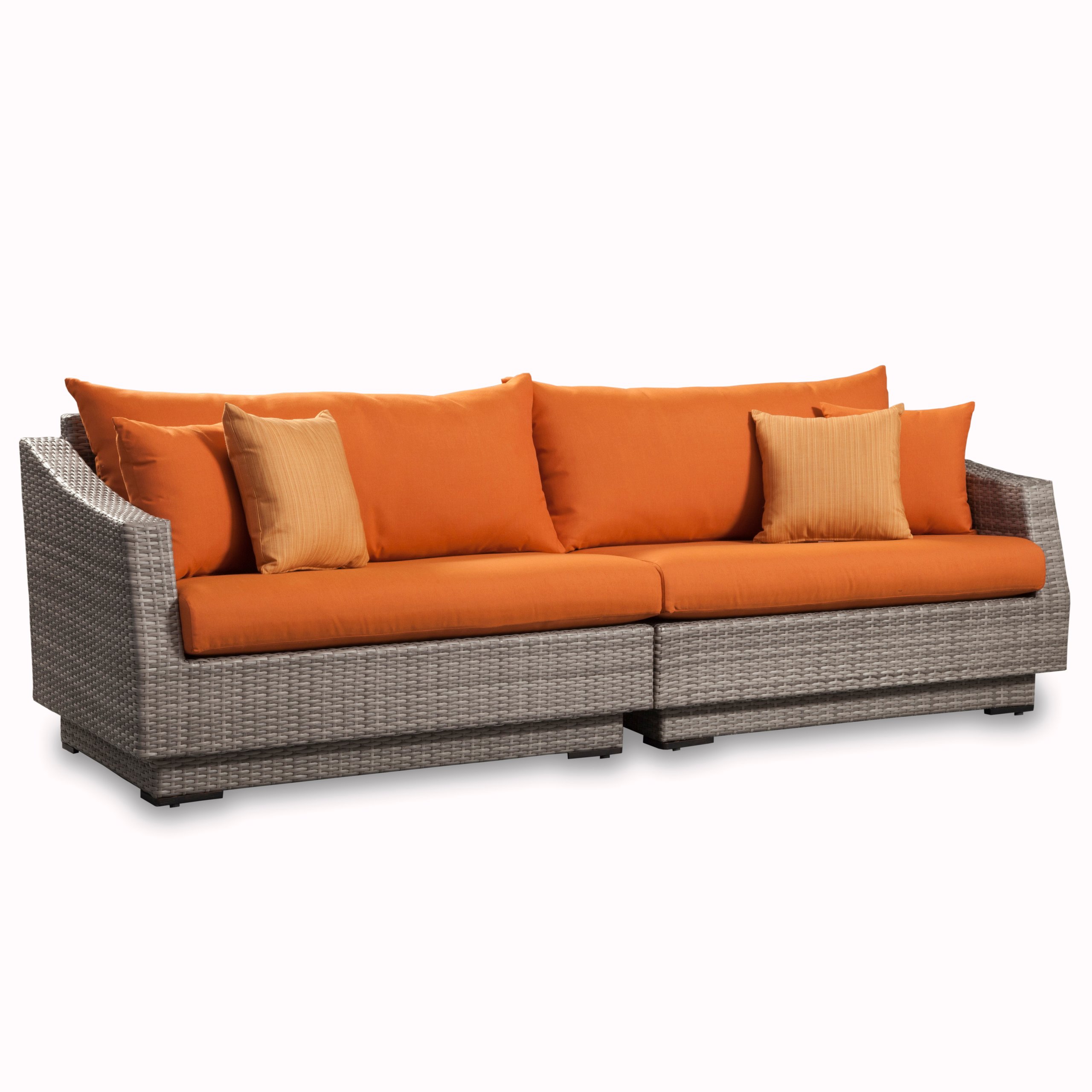 RST Brands OP-PESOF-CNS-TKA-K Cannes Tikka Patio Sofa