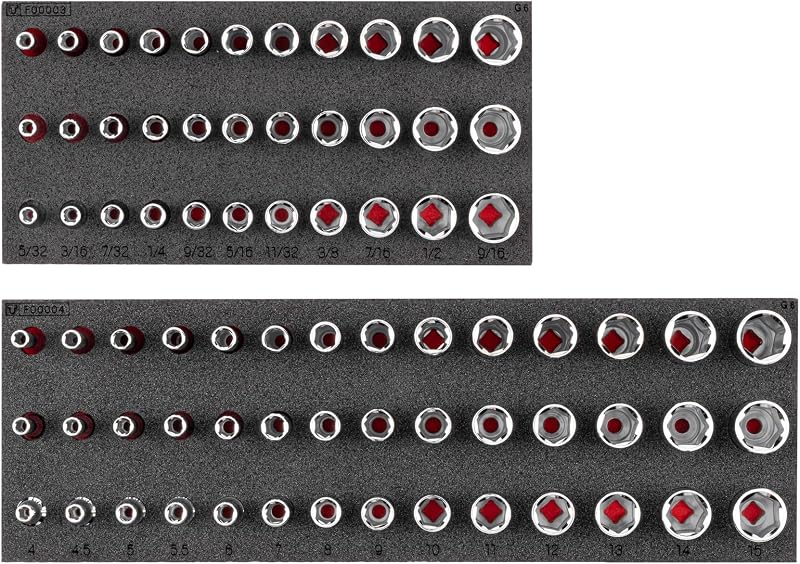 Jogo de Soquetes TEKTON com Encaixe de 6 Pontos e Acionamento de 6,35 mm (1/4 pol.), SHD90804, 75 peças