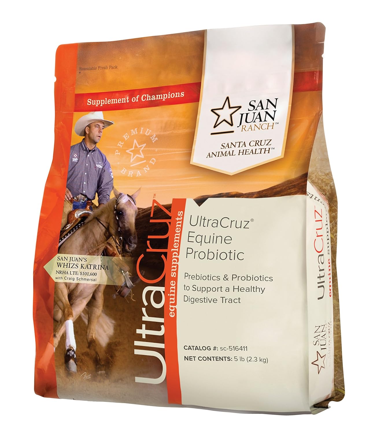 UltraCruz Equine Probiotic Supplement for Horses, 5 lb, Pellet (80 Day Supply) : Pet Supplies