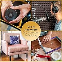 Vista 8 de FoamTouch 1" Thick x 24" Wide x 72" Long Charcoal High Density Foam, Ideal for Foam Padding, Seat Replacement, Chair Cushion Replacement, Wheelchair