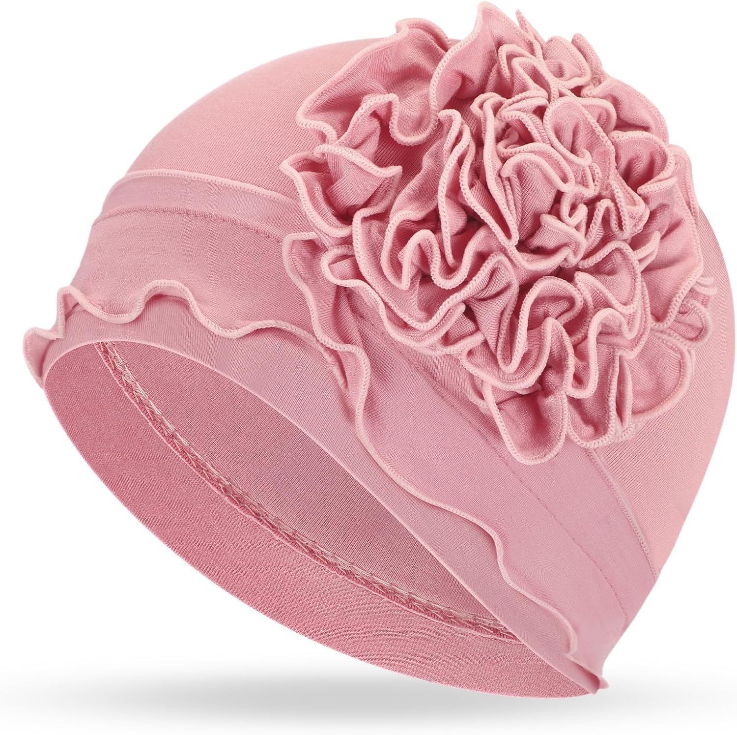 Geyoga Cotton Chemo Headwear Turban for Women Soft Elastic Cancer Hat Cancer Sleep Caps Head Wraps for Women with Hair Loss