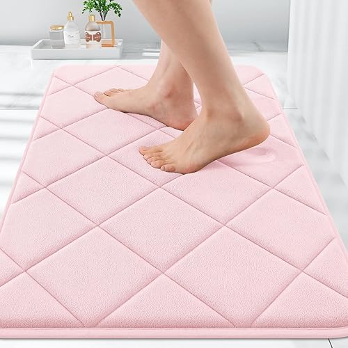 Miniatura 60 de OLANLY Tapete de baño de espuma viscoelástica de 24 x 16 pulgadas, ultra suave y absorbente, lavable a máquina, cómodo tapete de baño para suelo de